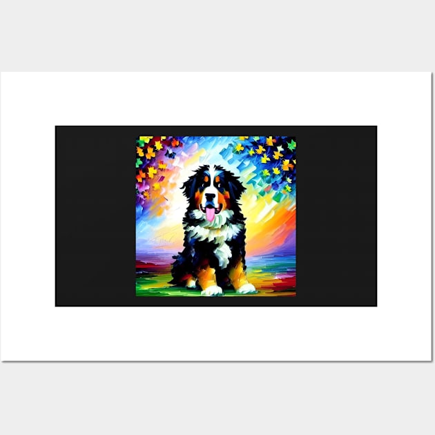 Bernese Mountain Dog 4 Wall Art by ArtistsQuest